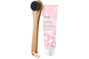 ‎BELIF BELIEVE IN TRUTH Belif Pore Cleaner Blackhead Buster 50ml mit Peeling Bürste, Reich Weich Schäumen, Reiniger für Pore Tote Haut, Bambuskohle Kokos, Alle Empfindliche Haut. Entfernen Mitesser Fremdkörper, Vegan