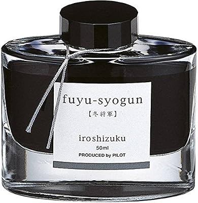 Pilot Iroshizuku Fountain Pen Ink - 50 ml Bottle - Fuyu-syogun Winter Shogun (Light Cool Gray) (japan import)