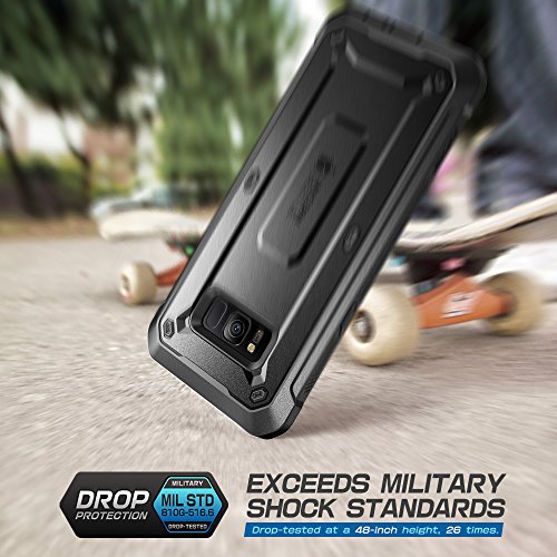 Supcase Unicorn Beetle - Funda para Samsung Galaxy S8   2017   completamente resistente sin protector de pantalla integrado  color negro