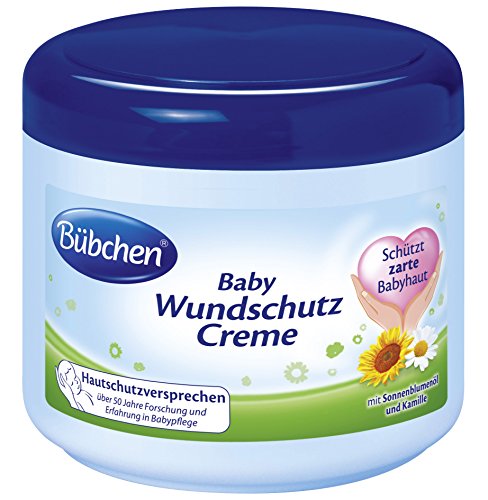 Preisvergleich Produktbild Bübchen Baby Wundschutz Creme, Sensitive Wundheilsalbe, 2er Pack (2 x 500 ml)