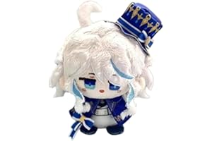 NOOWYE Furina Plush Figur Anime Furina Stuffed Figuren PP Baumwolle Haus Auto Dekoration Buch Tasche Anhänger für Fans 12CM