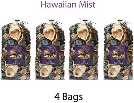 Hosley Candle Company Hawaiian Mist Potpourri - Set of 4 / 4 oz each by Hosley International, Inc