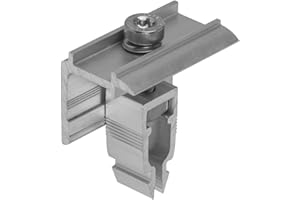 Pince d'extrémité solaire supplémentaire en noir spécialement conçue pour le kit de montage pour toit en tuiles du support solaire Avoltik