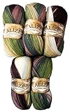 Marrón verde oliva gris crema Nr 3930