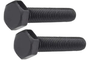 Xiedeai Ferretería Externo Hexagonales Pernos - Acero Carbono Grado 8.8 Cabeza Hexagonal Alta Resistencia Alargamiento Perno Mecánico Negro Tornillo M10