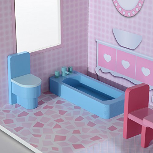 HOMCOM Large 13PC Furnitures Wooden Kids Doll House Children Girls Dollhouse Pretend Playset Entertainment Imagination Toy Game reviews HOMCOM Large 13PC Furnitures Wooden Kids Doll House Children Girls Dollhouse Pretend Playset Entertainment Imagination Toy Game