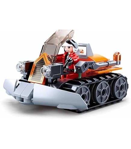 Set Rescue Vehicle - Sluban Town Snowfield Rescue, Gioco Di Costruzioni Per Bambini - 4