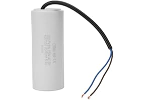 YOSOO HEALTH GEAR Kondensator rozruchowy, CBB60 250 V AC 100uF 50/60 Hz kondensator z przewodem przewodowym do silnika sprężarki powietrza