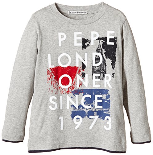 Pepe Jeans Baby-Boys Timothy Polo Shirt, Grey Marl, 18-24 Months (Manufacturer Size: 2)