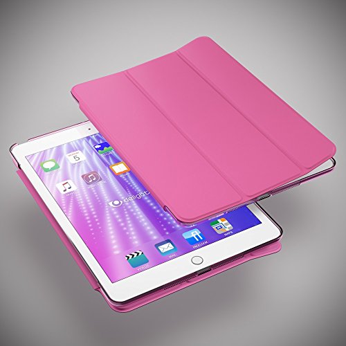 Apple iPad Air 1 Hülle Smart-Case von NICA, Ultra-Slim Cover Dünne Tablet Schutzhülle, Kunst-leder Hardcase Multi-Ständer Tasche, Display-Schutz & Backcover Flip-Case Klapphülle Sleeve – Pink - 2