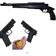 TILLU Tim Tim 50 CM Long Toy Gun with Pack of 2 Mouser Toy Guns for Kid to Play/Military Gun/Snipper Gun/Police Toy Gun