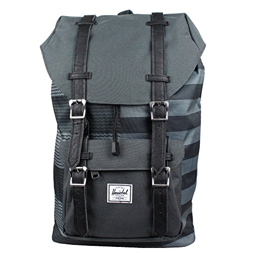 Preisvergleich Produktbild LITTLE AMERICA MID BACKPACK Routes / Black / Black Synthetic Leather 17L