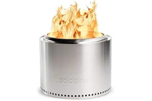 Solo Stove Feuerschale „Bonfire“ 1.0 - Outdoor-Kamin aus Edelstahl, raucharm - Tragbare Feuerstelle für Terrasse, Garten - Feuertonne, Holzofen, Feuerkorb, Terrassenofen - ⌀ 49,5 cm, Höhe 35,5 cm