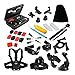 Produktbild fitsports Kamera Zubehör Kit für Camcorder GoPro Zubehör Set Outdoor Sports Essentials Kit für GoPro Action Kamera Outdoor Aktivitäten Essential Zubehör Bundle Kit Sport Kamera, SP9 Black