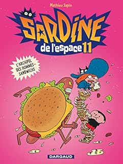 jaquette livre Sardine de l'espace - tome 11 - L'archipel des Hommes-Sandwichs (11)