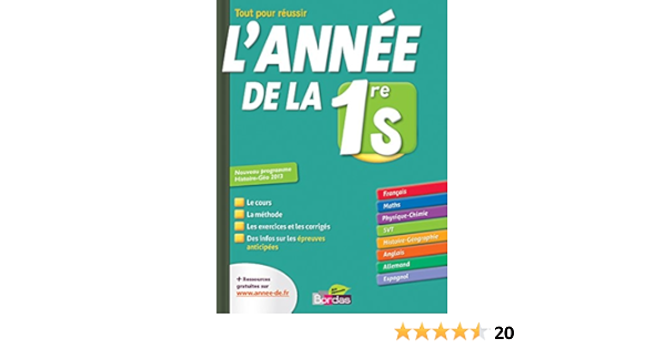 L Annee De La 1re S Toutes Les Matieres Amazon Fr Collectif Livres