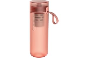 Philips Water Go Zero Active Gourde filtrante Rose AWP2712RDR/10 - + 1 filtre fitness - Filtre le Chlore et autres contaminants 590 ml
