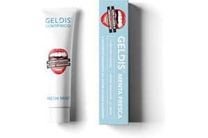 GELDIS Dentifricio Remineralizzante per Denti Sensibili con Azione Anticarie per Pulizia Denti | Alito fresco e profumato | 100% Vegan 100% Riciclabile |100 ml (Menta, 1 Pezzo)