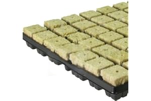 PUUPAA 50PCS Cubes Grow Starter, Rock Wool for Soilless Cultivation, Plants Starting/Cuttings/Propagation