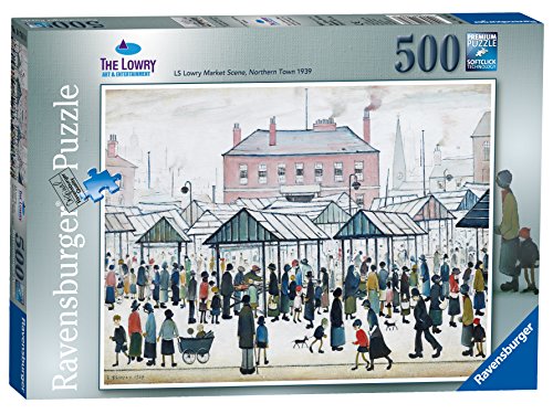 Preisvergleich Produktbild Ravensburger Puzzle L. S. Lowry Marktszene, 500 Teile
