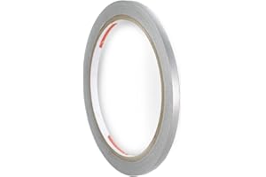 ‎1A STYLE STICKER Auto Zierstreifen Silber Metallic Folie Folienstreifen Glänzend Autodekor Folie Pinstripes Silver (4mm, Silber)