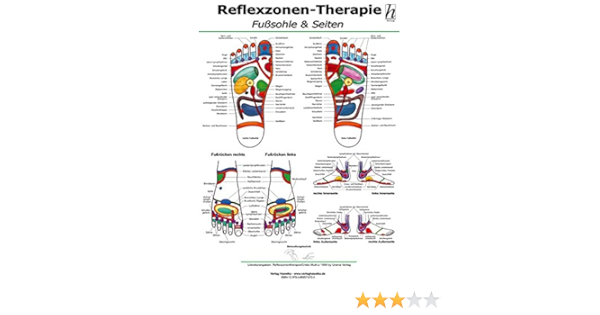 Reflexzonen Therapie Poster Fusssohle Seiten Din A2 Amazon De Hawelka Verlag Hawelka Bucher