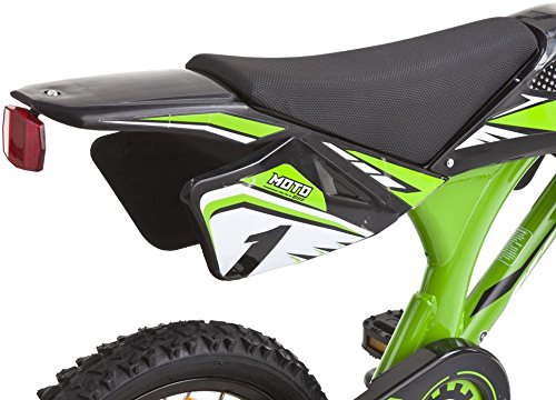 Kinderfahrrad Kawasaki Kids Bike Moto 16 Zoll mit Rücktrittbremse Farbe: Grün oder Blau - 5