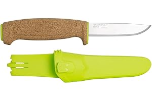 Morakniv Coltello galleggiante - Lama fissa in acciaio inox fine - Verde, 9,4 cm