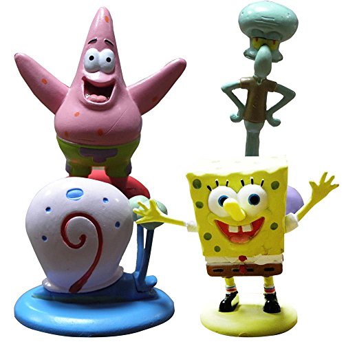 Figurita personaje Bob Esponja surtido 4 uds