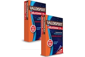 Valdispert Horaires décalés Complexe favorisant l’endormissement Mélatonine orodispersible 1,9 mg Lot de 2 Boites