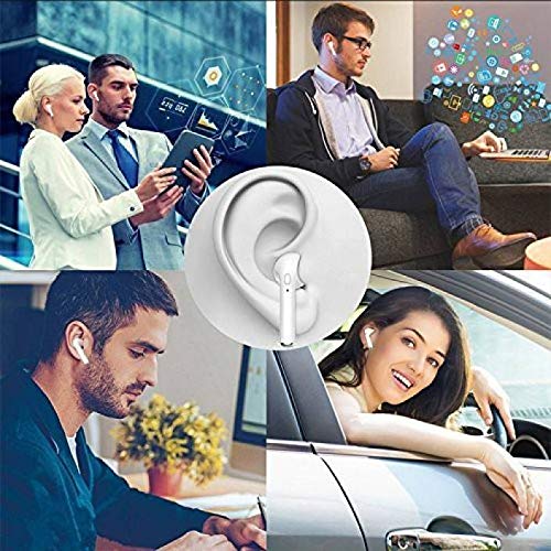 YORA i7 Twins Earphone Bluetooth Headset with Mic (White, in The Ear) Mrp - 1599