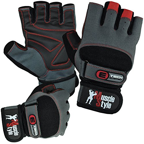 Muscle Style E-TECH - Fitnesshandschuhe mit Bandagen