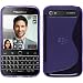 Produktbild PhoneNatic Case für BlackBerry Q20 Hülle Silikon lila S-Style Cover Q20 Tasche Case