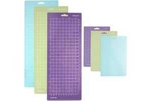 NAVESO 6Pcs Tappetino da taglio per Cricut 14.5*5,5in/8,5*5,5in (StandardGrip/LightGrip/StrongGrip) Adesivo Sticky Tappetino da taglio, Antiscivolo Durevole Tappetino Accessori di ricambio per Cricut