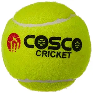 Cosco 12001 Rubber Cricket Ball (Yellow) Standard Size