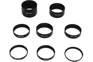 TOPIKY 8 PCS M48X0.75 Kit Tubo di Prolunga Lunghezza Focale, Adattatore per Tubo di Prolunga, 3 5 7 10 12 15 20 30 Mm di Estensione per la Fotografia del Telescopio Astronomico