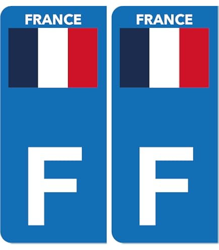 Autocollants Plaque d'immatriculation département 59 Nord