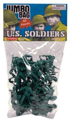 Preisvergleich Produktbild Schylling Green Army Men - 40 Piece Bag #GAM by Schylling