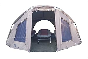 MK-Angelsport 5 Seasons Dome deluxe 3,5 Mann - Tienda de campaña para pesca (incluye cubierta)