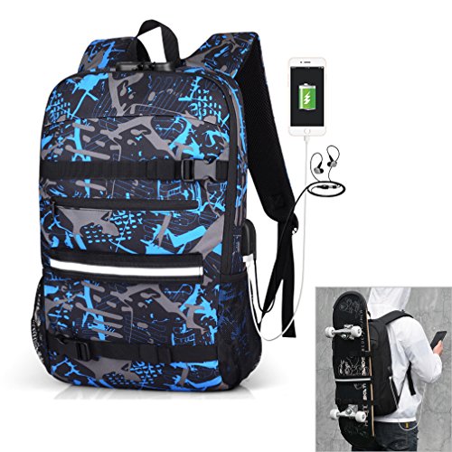 Skateboard Backpack Travel Backpack Anti Theft Backpack Laptop