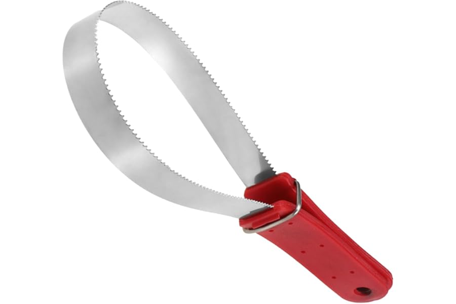 MEISH Horse Hair Brush Dual-Sided Shedding Blade Stainless Steel Shedder Scraper Horse Shedding Grooming Tool for Horse (Red)