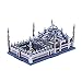 Produktbild Unbekannt 3D Metall Puzzel Montage Architektur Modellbau Kit DIY Laser geschnittene Puzzle Spielzeug - Microworld J029 Türkei Blaue Moschee (Sultan Ahmed Mosque)