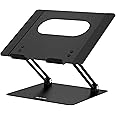 Besign LS10 Aluminum Laptop Stand, Ergonomic Adjustable Notebook Stand, Riser Holder Computer Stand Compatible with Air, Pro, Dell, HP, Lenovo More 10-15.6" Laptops, Black