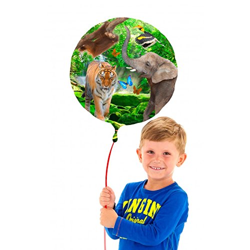 Folienballon * SAFARI + WILDE TIERE * zum Kindergeburtstag // Folien Ballon Party Helium Deko Ballongas Motto Afrika - 2