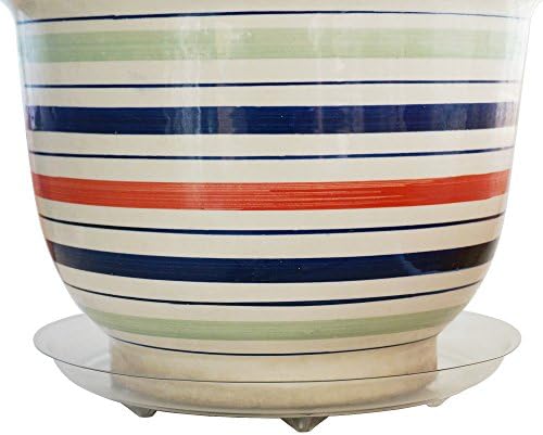 Plant Saucers - 10 Pack of 8" - Clear Plastic Round Planter / Flower Pot Tray - Excellent for Garden and Household Plants Indoor and Outdoor Application