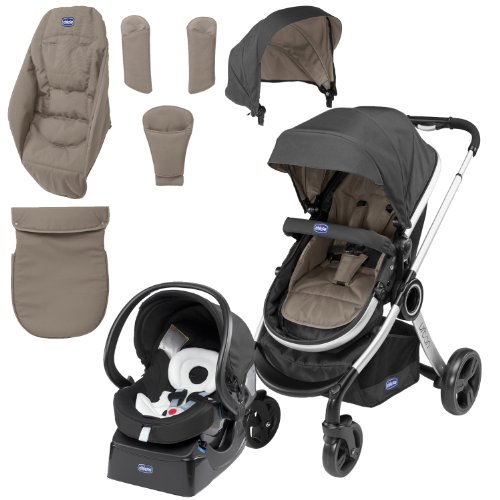 Chicco Urban Pushchair Travel System Bundle in Beige