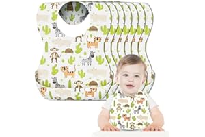 LEJIEYIN Einweg-Lätzchen Baby-Lätzchen wasserdicht mit Food Catcher Tasche geeignet für Kleinkinder, Fütterung, Reisen, Outdoor-Einsatz