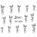 LHWY Women's DIY Nail Sticker Water Transfer Stickers Finger Nail Art Decals