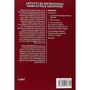 Appunti di metrologia commerciale genovese. Un contributo della documentazione aziend