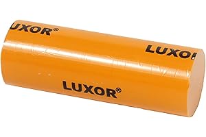 Pâte à polir solide LUXOR ORANGE - Polissage haute brillance, super finition pour or, argent, platine, bronze, laiton, cuivre, laques, résines, inox - Ø30x80mm
